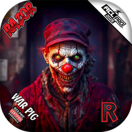 Razor Cornhole Bags | War Pig | Zombie Clown