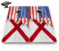 State Flag Designs Alabama to Georgia Cornhole Boards - Pro Solution Elite Series