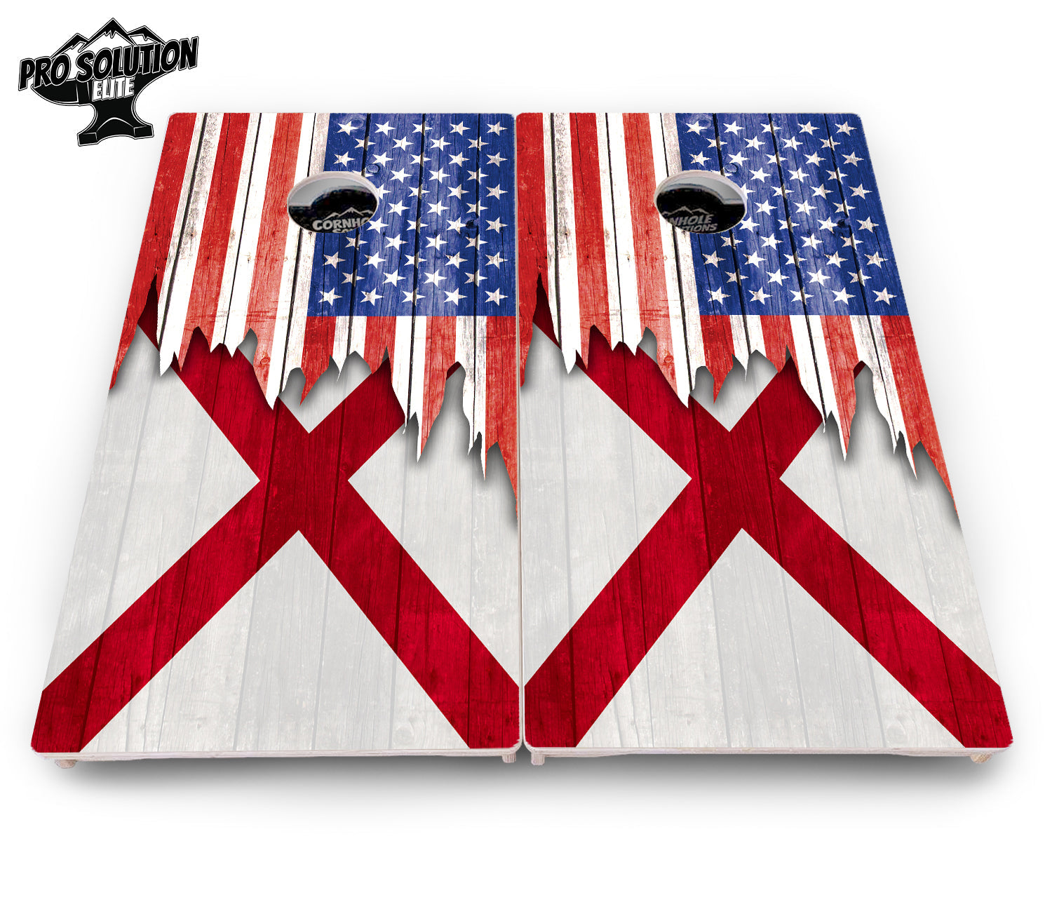 State Flag Designs Alabama to Georgia Cornhole Boards - Pro Solution Elite Series