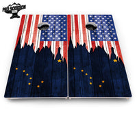 State Flag Designs Alabama to Georgia Cornhole Boards - Pro Solution Elite Series
