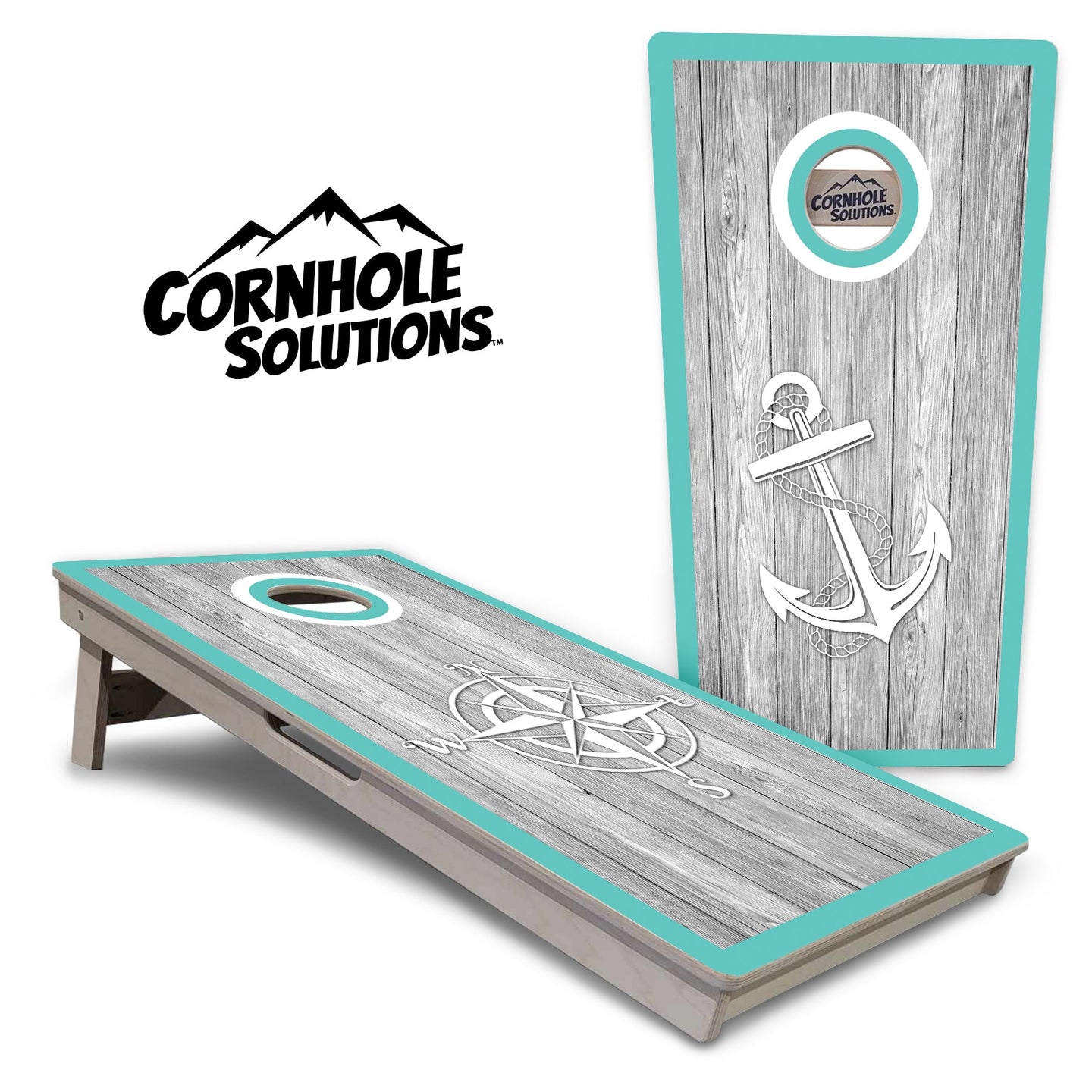 Anchor & Compass Cornhole Boards - Professional Tournament Series