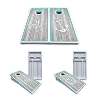 Anchor & Compass Cornhole Boards - All Weather Series