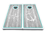 Anchor & Compass Cornhole Boards - All Weather Series