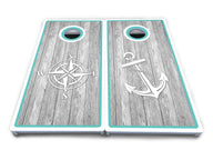 Anchor & Compass Cornhole Boards - All Weather Series