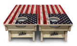 Mini Cornhole Boards - Antique Flag