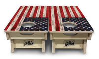 Mini Cornhole Boards - Antique Flag