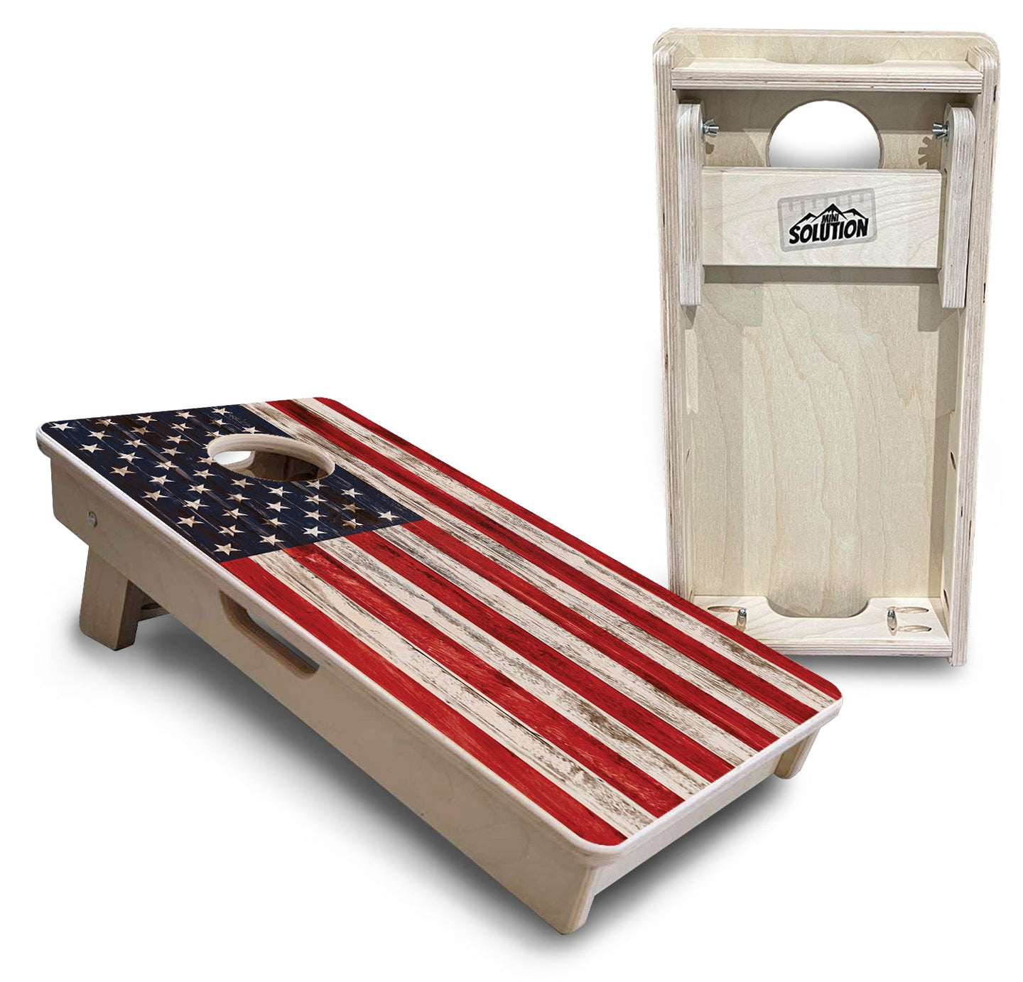 Mini Cornhole Boards - Antique Flag