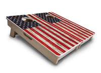 Mini Cornhole Boards - Antique Flag