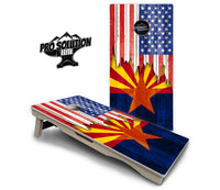 State Flag Designs Alabama to Georgia Cornhole Boards - Pro Solution Elite Series