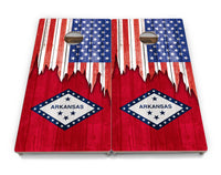 State Flags Alabama to Georgia Cornhole Boards - Professional Tournament Series