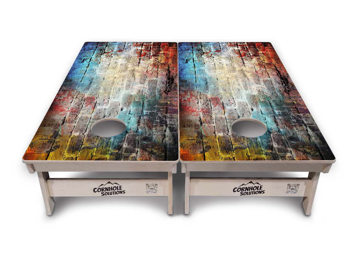 Colorful Brick Cornhole Boards - Professional Tournament Series