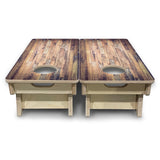 Mini Cornhole Boards - Barnwood Planks