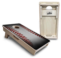Mini Cornhole Boards - Baseball Design