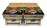 Mini Cornhole Boards - Baseball Theme