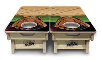 Mini Cornhole Boards - Baseball Theme