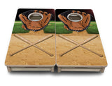 Mini Cornhole Boards - Baseball Theme
