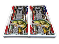Scope Deer & Fish Cornhole Boards - All Weather Series
