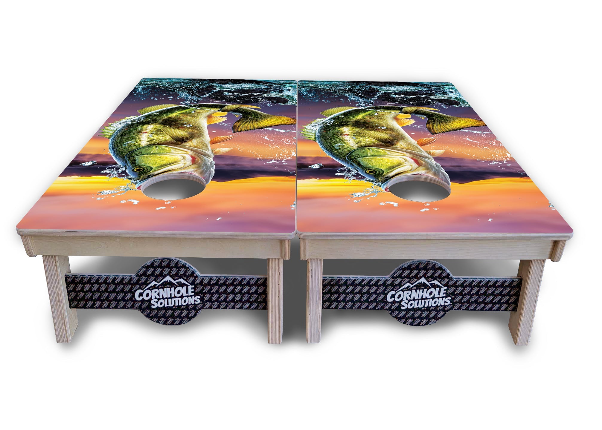 Bass Hole Cornhole Boards - Professional Tournament Series