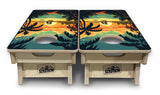 Mini Cornhole Boards - Beach Sunset Designs