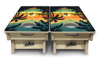 Mini Cornhole Boards - Beach Sunset Designs