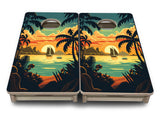 Mini Cornhole Boards - Beach Sunset Designs