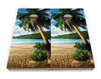 Beach Scene Cornhole Boards - Professional Tournament Series