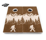 Bigfoot Mountain Scene Cornhole Boards - Pro Solution Lite Series