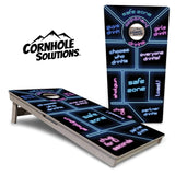 Drinking Game Black Background Cornhole Boards - Professional Tournament Series
