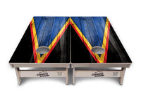 Team Color Triangle Cornhole Boards - Professional Tournament Series