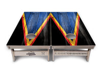 Team Color Triangle Cornhole Boards - Professional Tournament Series