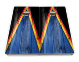 Team Color Triangle Cornhole Boards - Professional Tournament Series