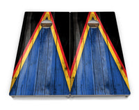 Team Color Triangle Cornhole Boards - Professional Tournament Series