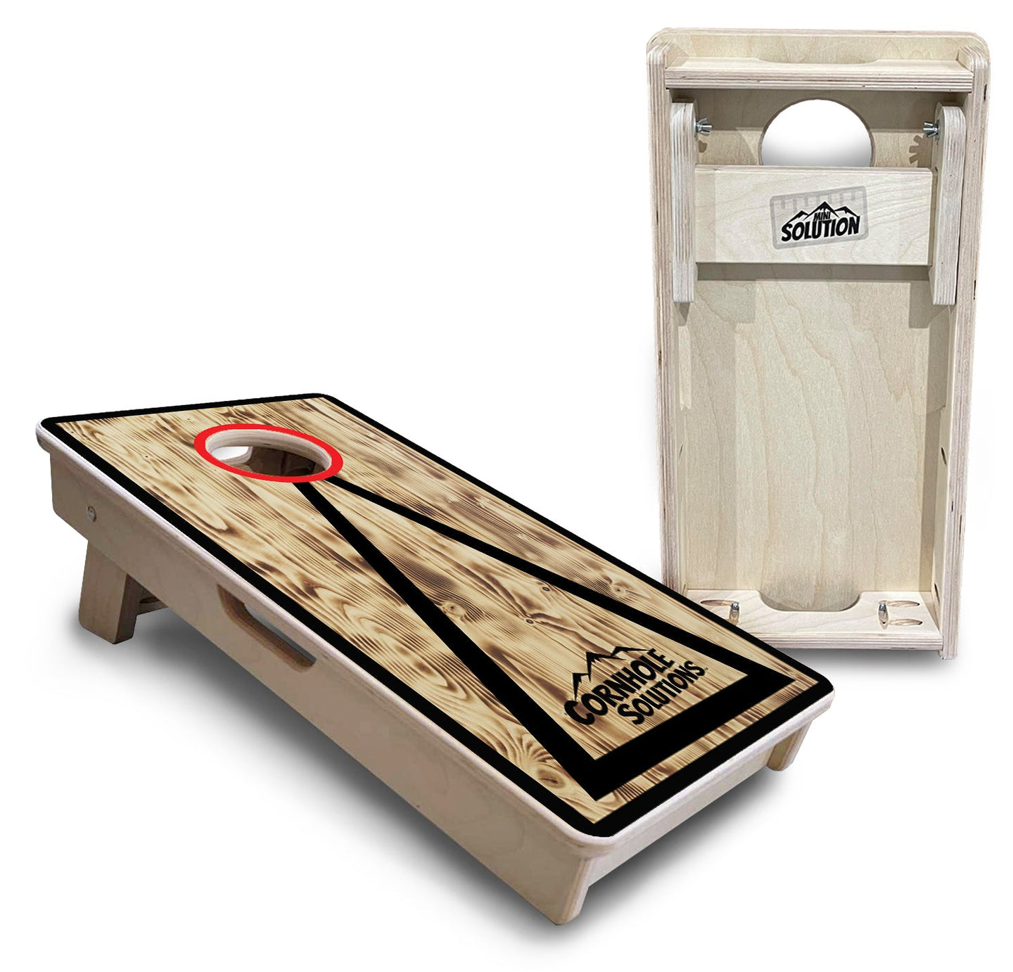 Mini Cornhole Boards - Burnt Triangle