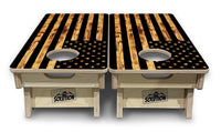 Mini Cornhole Boards - 4" holes - Burnt Flag