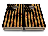 Mini Cornhole Boards - 4" holes - Burnt Flag