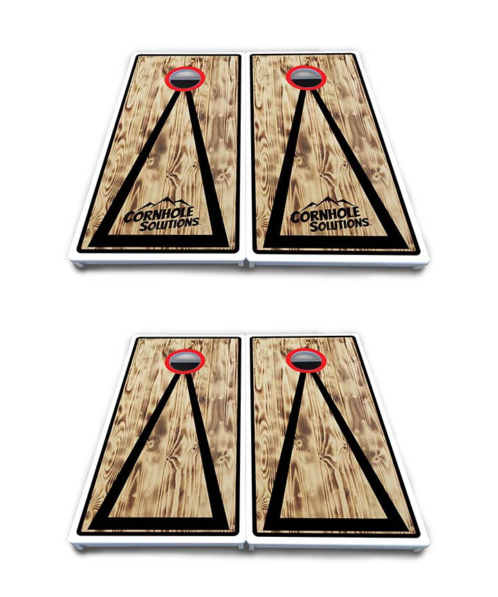 Burnt Triangle Cornhole Boards - All Weather Series