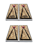 Burnt Triangle Cornhole Boards - All Weather Series
