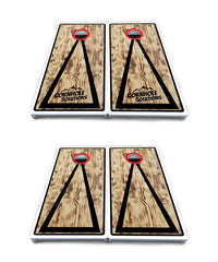 Burnt Triangle Cornhole Boards - All Weather Series