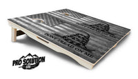 DTOM B&W Flag Cornhole Boards - Pro Solution Lite Series