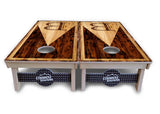 Wooden Triangle Letter Cornhole Boards - Professional Tournament Series