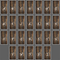 Wood Wreath Letter Cornhole Boards - Professional Tournament Series
