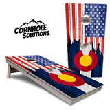 State Flags Alabama to Georgia Cornhole Boards - Professional Tournament Series