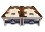 Colorado Natural Wood Skyline Cornhole Boards - Professional Tournament Series
