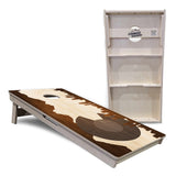 Colorado Natural Wood Skyline Cornhole Boards - Professional Tournament Series