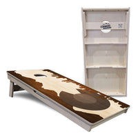 Colorado Natural Wood Skyline Cornhole Boards - Professional Tournament Series