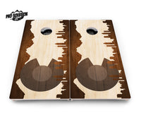 Colorado Wood Skyline Cornhole Boards - Pro Solution Lite Series