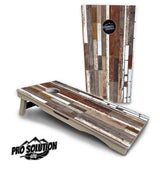 Colorful Planks Cornhole Boards - Pro Solution Lite Series