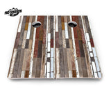 Colorful Planks Cornhole Boards - Pro Solution Lite Series