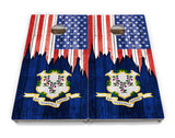 State Flags Alabama to Georgia Cornhole Boards - Professional Tournament Series