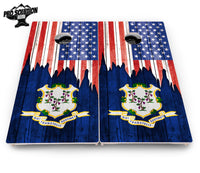 State Flag Designs Alabama to Georgia Cornhole Boards - Pro Solution Elite Series
